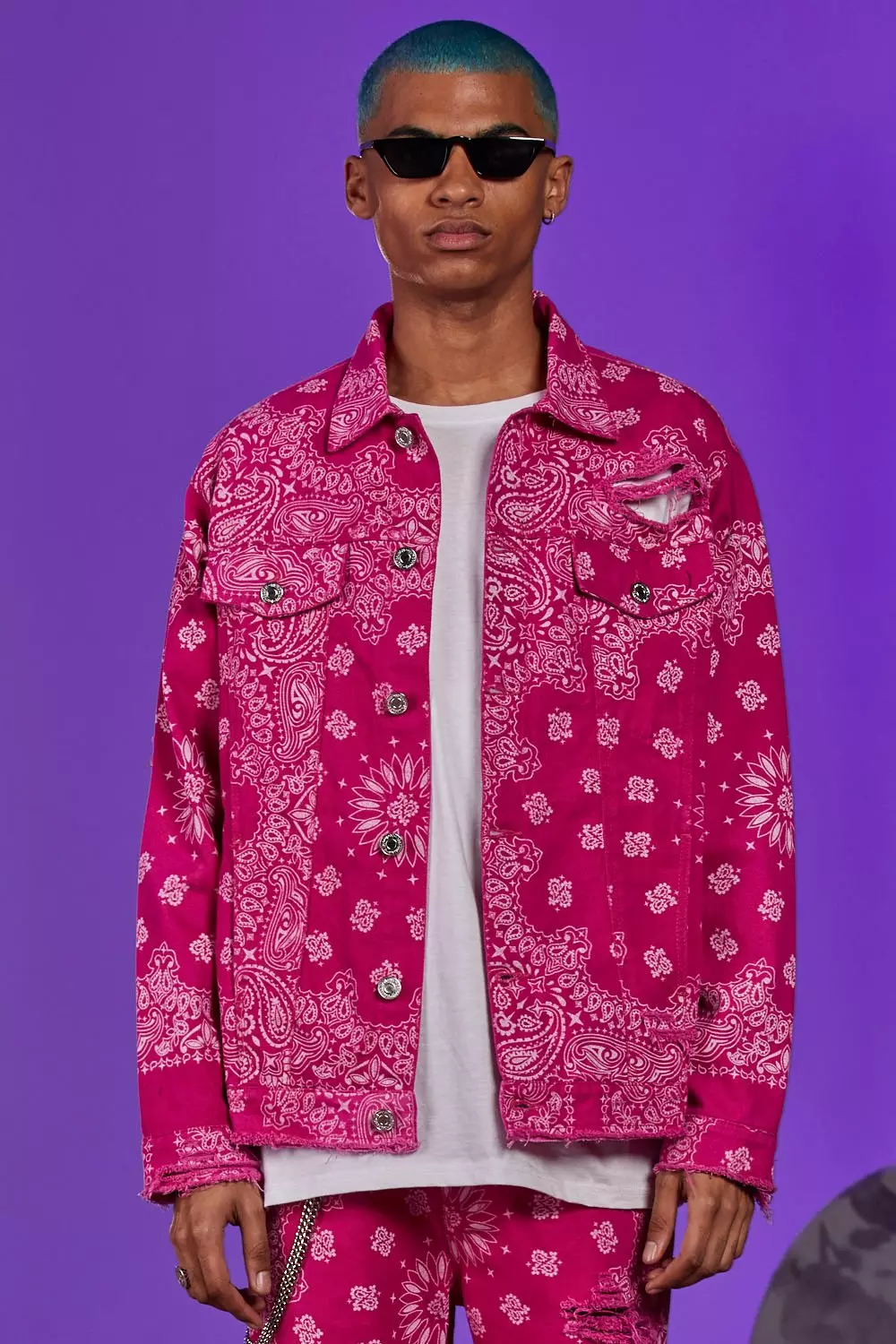 Pink hot sale bandana jacket